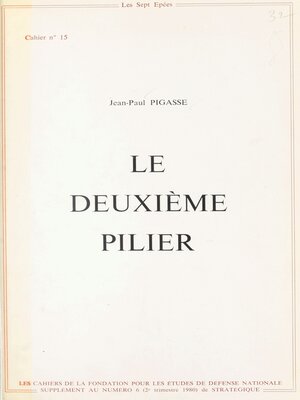 cover image of Le deuxième pilier